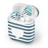 Polka Dots and Stripes Heart in Blue Apple AirPods 2 Skin