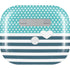 Polka Dots and Stripes Heart in Blue Apple AirPods (3rd Gen 2021) Skin
