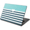 Polka Dots and Stripes Heart in Blue Dell Chromebook Skin