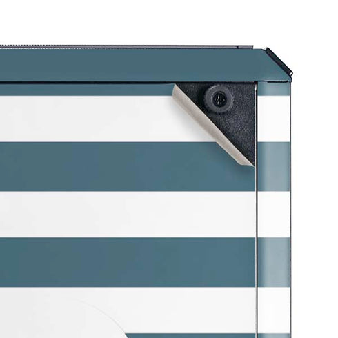 Polka Dots and Stripes Heart in Blue Cooler Master MasterBox Q300L Mini Tower Skin