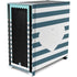 Polka Dots and Stripes Heart in Blue Corsair 4000D Tempered Glass Mid-Tower ATX Case Skin