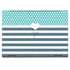 Polka Dots and Stripes Heart in Blue HP Envy Skin