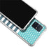 Polka Dots and Stripes Heart in Blue Galaxy A71 5G Clear Case