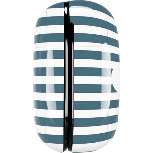 Polka Dots and Stripes Heart in Blue Galaxy Buds Pro Skin
