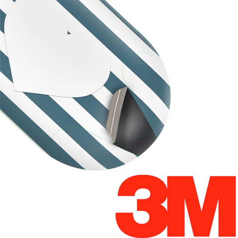 Polka Dots and Stripes Heart in Blue Galaxy Buds Skin