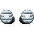 Polka Dots and Stripes Heart in Blue Galaxy Buds Skin