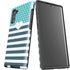Polka Dots and Stripes Heart in Blue Galaxy Note 10 Pro Case