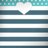 Polka Dots and Stripes Heart in Blue Galaxy Note 8 Skin