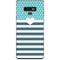 Polka Dots and Stripes Heart in Blue Galaxy Note 9 Skin