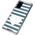 Polka Dots and Stripes Heart in Blue Galaxy Note20 5G Clear Case