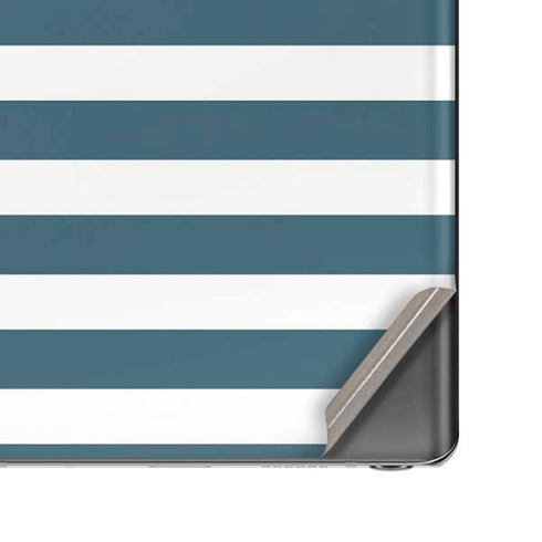 Polka Dots and Stripes Heart in Blue Galaxy Note20 5G Skin