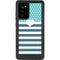 Polka Dots and Stripes Heart in Blue Galaxy Note20 5G Waterproof Case