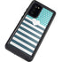 Polka Dots and Stripes Heart in Blue Galaxy Note20 5G Waterproof Case