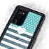 Polka Dots and Stripes Heart in Blue Galaxy Note20 5G Waterproof Case