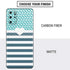 Polka Dots and Stripes Heart in Blue Galaxy S20 Plus Skin
