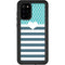 Polka Dots and Stripes Heart in Blue Galaxy S20 Plus Waterproof Case