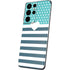 Polka Dots and Stripes Heart in Blue Galaxy S21 Ultra 5G Skin