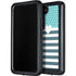 Polka Dots and Stripes Heart in Blue Galaxy S23 Plus Waterproof Case