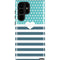 Polka Dots and Stripes Heart in Blue Galaxy S24 Ultra Impact Case