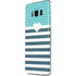 Polka Dots and Stripes Heart in Blue Galaxy S8 Plus Skin