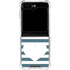 Polka Dots and Stripes Heart in Blue Galaxy Z Flip5 5G Clear Case