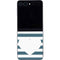 Polka Dots and Stripes Heart in Blue Galaxy Z Flip5 5G Skin