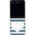Polka Dots and Stripes Heart in Blue Galaxy Z Flip5 5G Skin