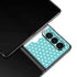 Polka Dots and Stripes Heart in Blue Galaxy Z Fold3 5G Skin