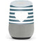 Polka Dots and Stripes Heart in Blue Google Home Skin