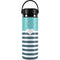 Polka Dots and Stripes Heart in Blue Hydro Flask 20oz Wide Mouth Skin