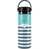 Polka Dots and Stripes Heart in Blue Hydro Flask 20oz Wide Mouth Skin