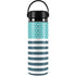 Polka Dots and Stripes Heart in Blue Hydro Flask 20oz Wide Mouth Skin