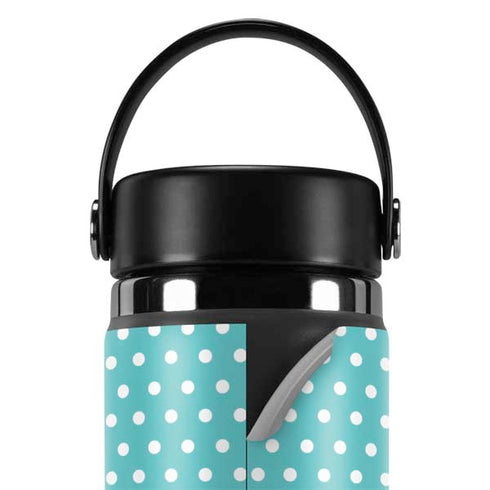 Polka Dots and Stripes Heart in Blue Hydro Flask 20oz Wide Mouth Skin