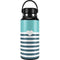Polka Dots and Stripes Heart in Blue Hydro Flask 32oz Wide Mouth Skin