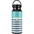Polka Dots and Stripes Heart in Blue Hydro Flask 32oz Wide Mouth Skin
