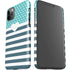 Polka Dots and Stripes Heart in Blue iPhone 11 Pro Max Lite Case
