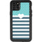 Polka Dots and Stripes Heart in Blue iPhone 11 Pro Max Waterproof Case