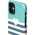 Polka Dots and Stripes Heart in Blue iPhone 12 Mini Lite Case