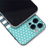 Polka Dots and Stripes Heart in Blue iPhone 12 Pro Max Skin
