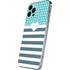 Polka Dots and Stripes Heart in Blue iPhone 12 Pro Skin