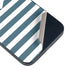 Polka Dots and Stripes Heart in Blue iPhone 15 Skin