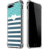 Polka Dots and Stripes Heart in Blue iPhone 7/8 Plus Clear Case