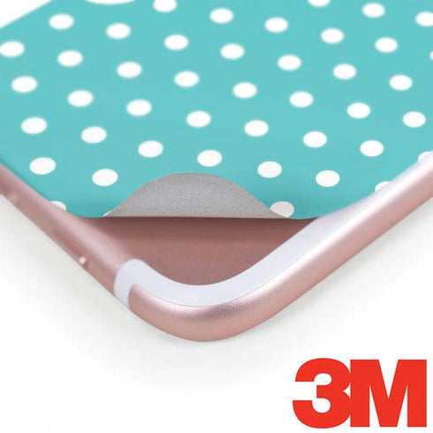 Polka Dots and Stripes Heart in Blue iPhone 8 Plus Skin