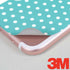 Polka Dots and Stripes Heart in Blue iPhone 8 Skin