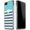 Polka Dots and Stripes Heart in Blue iPhone SE (2nd & 3rd Gen) Clear Case