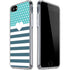 Polka Dots and Stripes Heart in Blue iPhone SE (2nd & 3rd Gen) Clear Case