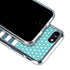 Polka Dots and Stripes Heart in Blue iPhone SE (2nd & 3rd Gen) Clear Case