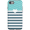 Polka Dots and Stripes Heart in Blue iPhone SE (2nd & 3rd Gen) Pro Case