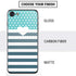 Polka Dots and Stripes Heart in Blue iPhone SE (2nd & 3rd Gen) Skin