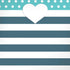 Polka Dots and Stripes Heart in Blue iPhone XR Pro Case